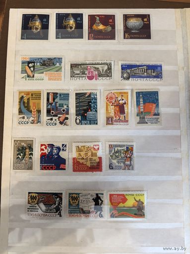 Лот чистых марок СССР 1964 год