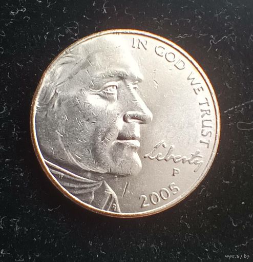 Монета США 5 центов 2005 P 200 лет экспедиции Льюиса и Кларка - Выход к океану