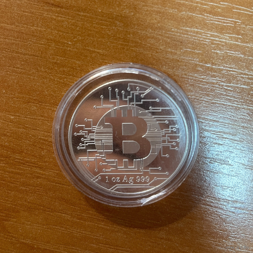 Чад 5000 франков 2022 года. Bitcoin. Серебро 999!