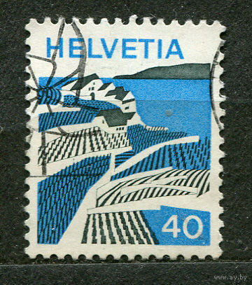 Рьекс. Кантон Во. Швейцария. 1973
