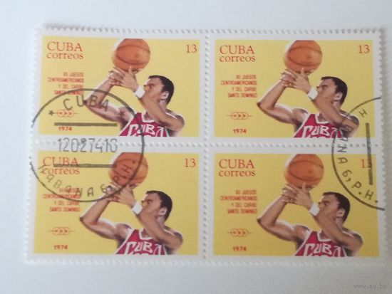 Куба 1974.  Спорт. Квартблок