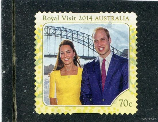 Австралия. Визит принца Уильяма и принцессы. Самоклейка