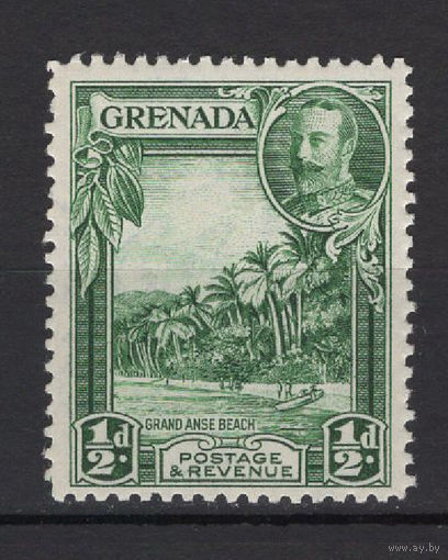 1934 Гренада /Grenada** 1/2 d Георг V  Пляж SG#135