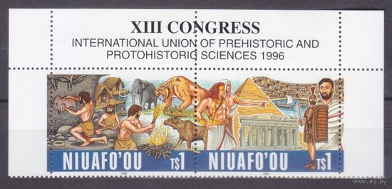 1996 Ниуафоу 303-304Paar+Tab Фауна - XIII Конгресс 8,50 евро