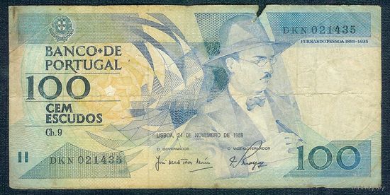 Португалия 100 эскудо 1988 год.