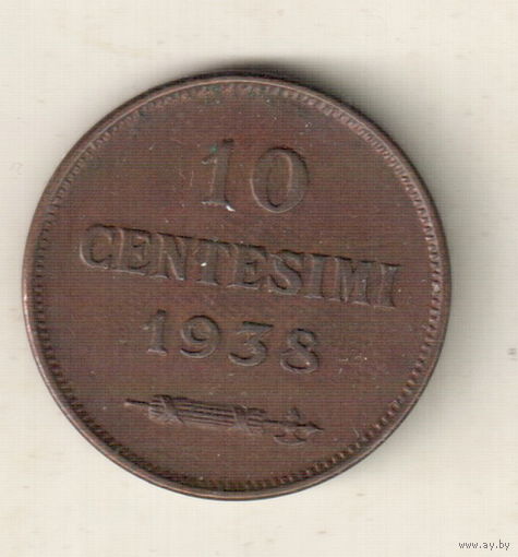 Сан-Марино 10 чентезимо 1938