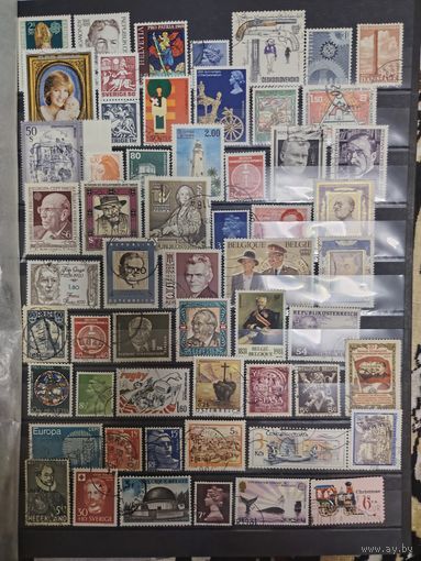 Лот гашенных марок мира 1