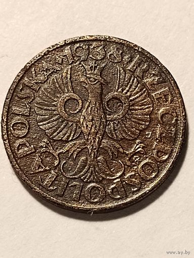 2 гроша 1938 г. без мц. НЕПЛОХАЯ.