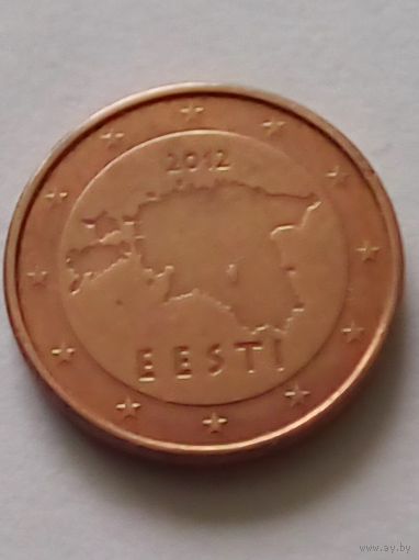 Эстония.1 евроцент 2012 г