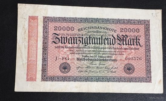 20000 марок 1923
