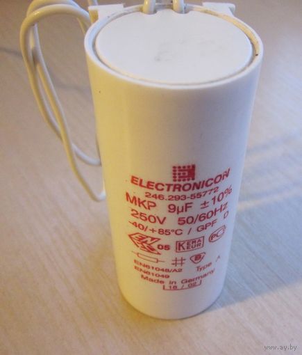 Конденсатор ELECTRONICON металлизированный полипропиленовый, Германия, 9.0 мкФ 250 В