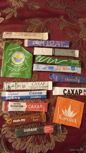 Пакетики сахара, часть пустых