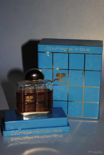 Редкая парфюмерия для Дам_ДУХИ_Courreges in blue_PARIS_Сохран 100%_Подленника_1983_года _Непревзойдённо стойкий аромат на все 100%_Голубой Кураж от Кураж (Courreges in Blue от Courreges)_духи 14мл.!