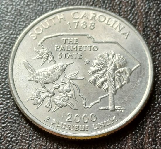 США , 2000     D    Квотер штата Южная Каролина    ( 1-5-4 )