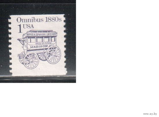 США-1986, (Мих.1860), * (без клея), Стандарт, Транспорт, (одиночка)