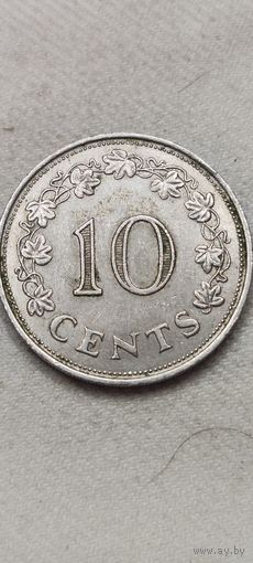 Мальта 10 цент 1972