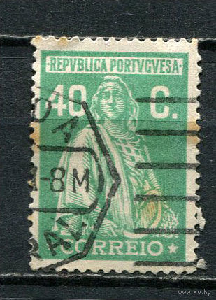 Португалия - 1926 - Жница 40С - [Mi.416] - 1 марка. Гашеная.  (Лот 58Gf)-T2P24