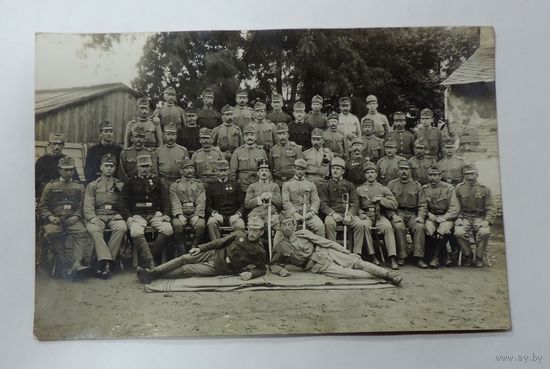 Фото немецких солдат 1916 г. 1-я мировая война. Размер 9-13.8 см.