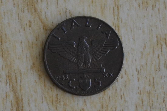 Италия 5 чентезимо 1942 с 1 руб