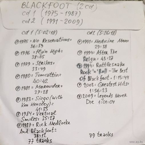 CD MP3 дискография BLACKFOOT 2 CD