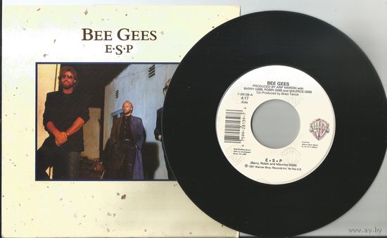 BEE GEES - E.S.P./ Overnight (USA 1987 7" винил сингл)