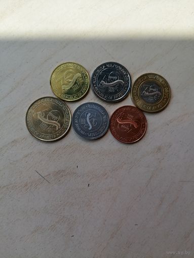Армения 6 монет 30 лет флагу