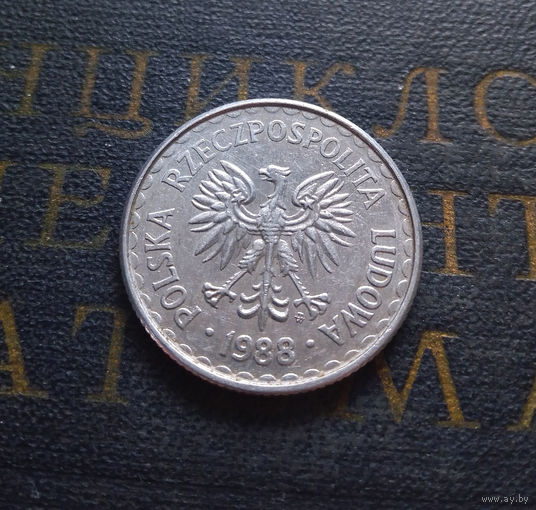 1 злотый 1988 Польша #04 XF