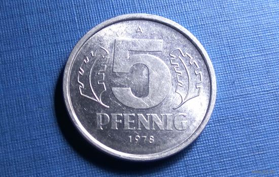 5 пфеннигов 1978. Германия. AU!