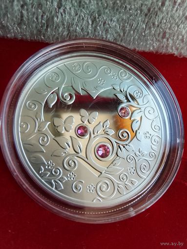 Моё сердце серебро редкая монета. Состояние! Обмен!