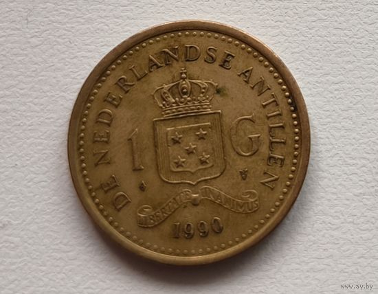 Нидерландские Антильские острова 1 гульден, 1990 4-6-3