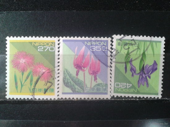 Япония, 1994. Стандарт, цветы. Полная серия. Mi-4,0 евро гаш.