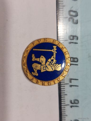 Значок учебная стрельба Швеция