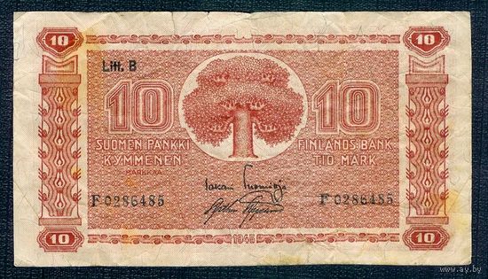 Финляндия, 10 марок 1945 год.