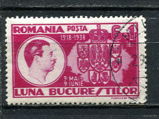 Королевство Румыния - 1938 - 50-летие объединения румынских провинций Королевства Румыния. Выставка в Бухаресте - [Mi. 552] - полная серия - 1 марка. Гашеная.  (Лот 90Gx)-T4P2