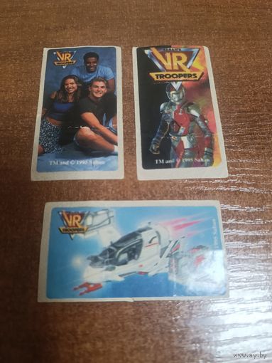 Наклейки vr troopers 1995г