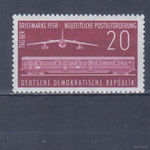 [191] Германия,ГДР 1958. Транспорт.Авиация.Железная дорога. MNH