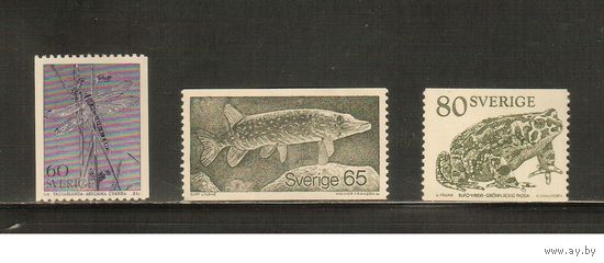 Швеция-1979(Мих.1075-1077) , **  ,  Фауна, Рыбы,(полная серия)