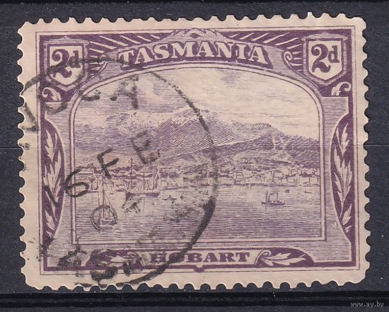 34.Aust. Великобритания. Австралийские штаты. Тасмания. Хобарт. 1902 г. 2d. Mi.#71A.