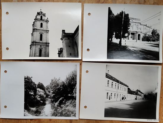 4 фото  г.Вильнюса. 1970-е. 13х18 см. Цена за 1.