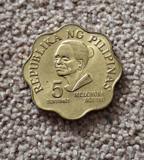 Филиппины 5 сентимо, 1977 UNC
