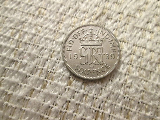 6 пенсов , Великобритания , 1939 г