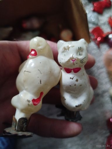 Котик и гусик,каталожные,под реставрацию,с рубля
