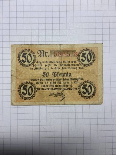 50 пфеннигов (нотгельды) г. Германия - 1312-2