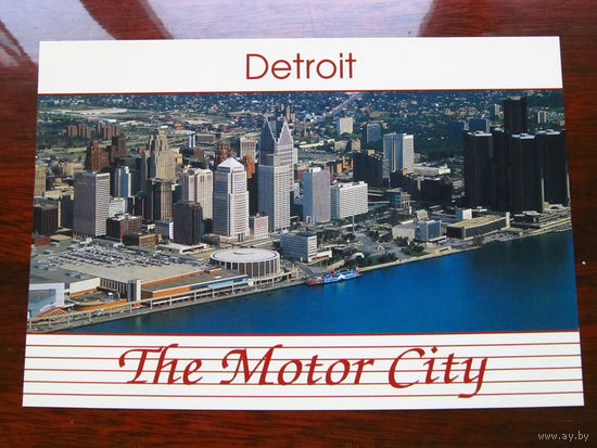 С005-3131 Открытка Detroit The Motor City США Конец 1990-х – начало 2000-х Чистая Отпечатана в Канаде