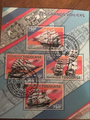 Того 2014. Парусники (блок)