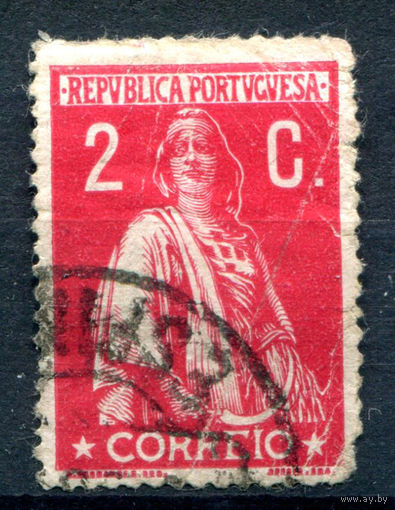 Португалия - 1912/20г. - Церера, 2 с - 1 марка - гашёная [Mi 208]. #1-Po-3-A-1