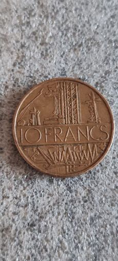 Франция 10 франк 1975
