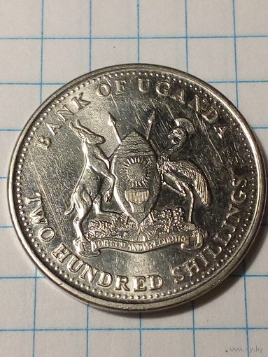 200 шиллингов Уганда 2008 год