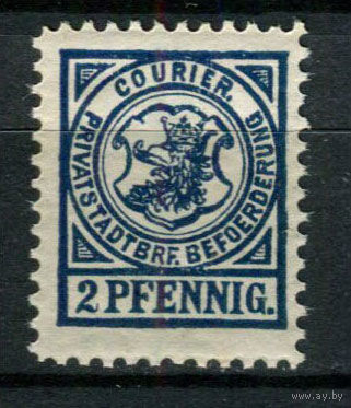 Германия - Штеттин (Ганза) - Местные марки - 1895 - Герб 2Pf - [Mi.1] - 1 марка. MNH.  (Лот 139AL)