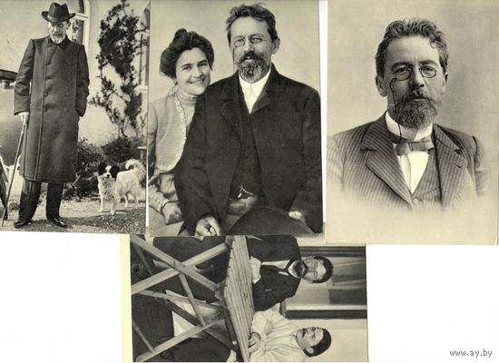 21 открытка "А.П. Чехов в фотографиях современников" 1970г изд. "Планета"